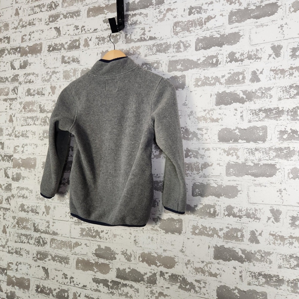 OshKosh B'gosh Sweatshirt‎ Boy's Size 7Gray Fleece Quarter Zip Pullover Casual - Picture 9 of 16